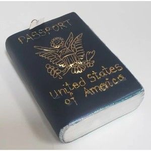 Pinnacle Peak Poland Christmas Glass Ornament United States US Travel Passport